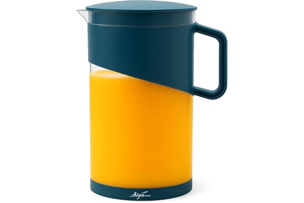 Signamio 1800 ML Water Jug - Elegant Jug for Water and Juice Serving, Ideal Water Jugs for Dining Table - 1800 ML Capacity, Durable and Stylish Design for Home and Office Use-Green