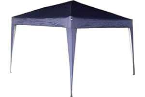 MCC DIRECT 2x2m Pop-up Gazebo Waterproof Outdoor Garden Marquee Canopy No Sides (blue)