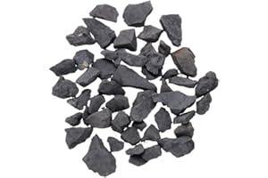 ROCKING GIFTS Shungit en Petit Crain (Paquet de 1 kg), Pierres de shungite, sungite, shungite d'origine pour la Purification de l'eau
