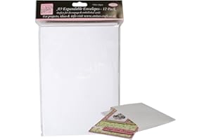 DOCRAFTS Anita's A5 Expandable Postal Wallet Envelopes (12 Pack) White, Perfect For Postage Of Decoupage And Dimensional Card, Letter, Or Book, Sturdy Envelopes, Peel And Seal, Ideal For Home, School, Business