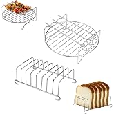Popular Airfryer Grill Wire, Universal Size, STEEL WIRE, Grill Skewer And Bread Frying Rack Set