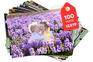 StampaFoto48ore Stampa Foto dal Cellulare o PC Online - Stampa di Foto Personalizzate con Resa Professionale in Alta Qualità - Finitura Lucida o Opaca - 100% Made in Italy (13x19cm - 100 Foto)