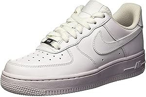 NIKE Air Force 1 '07 Zapatillas, Mujer, Blanco White Dark White, 37.5 EU
