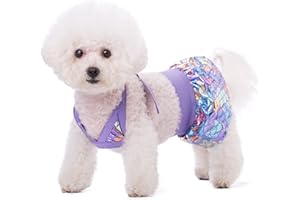 BT BEAR Bikini per cani Costume da bagno per animali domestici Costume da bagno per cagnolino per animali domestici estivi da spiaggia vestiti per gatti cuccioli di piccola taglia (XS, viola)
