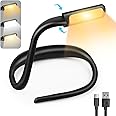Lampe De Lecture Rechargeable 24 LED - Clip Réglable 315°, 5 Niveaux De Luminosité, 3 Couleurs - Port USB-C, Autonomie 80h - Pour Lit, Bureau, Camping