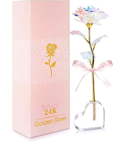 Rose d'oro placcate 24K regalo di san valentino fidanzata