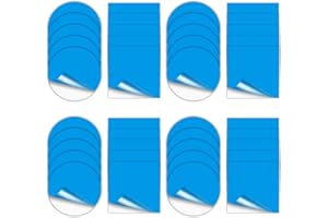 VAKLER Lot de 40 Rustines de Réparation Autocollantes en PVC pour Piscine, Rustine Piscine Kit de Réparation Sous-marine Ruban Adhésif étanche Carré et Rond Patchs Carrés Pour lit à Lits Gonflables Jacuzzis