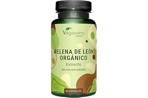 Lions Mane BIO | 10.000 mg | Melena de Leon | 50% POLISACÁRIDOS | Sistema Inmunitario + Digestion | EXTRACTO HERICIUM | Sin Aditivos & Vegano | Vegavero
