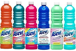Asevi Floor Cleaner Bundle (6 x 1L) Concentrated Spanish Cleaning Products