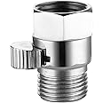 CIENCIA Shower On Off Valve Brass Shower Head Hose Adapter Faucet Diverter Compression Shut Off Valve 1/2, AV016