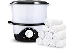 Sunowl Towel Warmer, Heated Towel Steamer Quick Heating Towel Warmer Fast Heating to 200 ℉ within 10 Minutes, 3L Large Capacity Beauty Towel Warmer for Spa Facials Barber, Salon Home Use