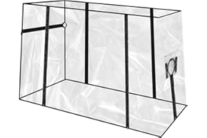 CODOHI Housse de pluie pliable transparente pour le camping, le jardin et le rangement – Housse de chariot pliable (chariot non inclus)