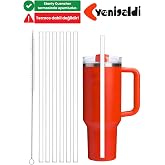 Yenigeldi 6 Adet 30 Cm Stanly Quencher Uyumlu Tritan Pipet Ve 1 Adet Temizleme Fır&ccedil;ası
