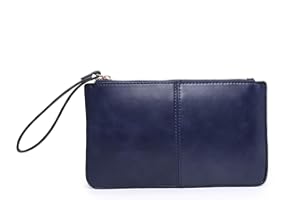 Craze London Womens Faux Leather Small Clutch Bag with Wristlet Strap
