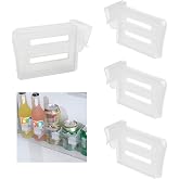Momgyaamz Refrigerator Storage Divider - Organize and Store Side Door Condiments, Eight Pieces, Clear