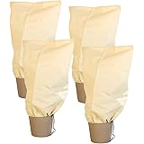 Royal Gardineer Kübelpflanzensack: 4er-Set Pflanzenabdeckungen, 80x60cm, 70 g/m² (Winterschutz für Pflanzen)
