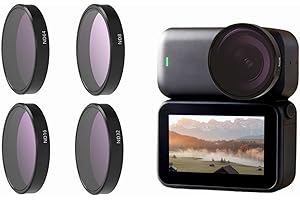 MICPOINTIK ND Polarisationsfilter Set für DJI Osmo-Nano, UV-/CPL-/ND8-, ND16-/ND32-/ND64-, Star-/Night-Filter, multifunktionaler Graufilter und CPL Filter Polfilter, Action Kamera Zubehör(C)