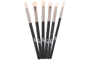 ‎MSQ MSQ 6 Stück Lidschatten Make-Up Pinsel Set,Augenpinsel Set Make up Augenbrauen Pinsel für Lidschatten, Augenbraue, Eyeliner, Blending, Concealer Rose Gold