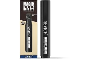 ‎SEVICH SEVICH Grauer Haarfärbestift, Ansatz-Ausbesserungsstift – Verwendung für Grauhaarabdeckung, natürliche Pflanzenextrakte, einfach aufzutragen, wasserdicht und schweißfest, geeignet für Männer und
