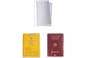 langjiao Couverture de protection pour le certificat international de vaccination,Couverture de Protection pour le Carnet/Certificat/Livret de Vaccination International,en PVC(transparente) (1PCS)