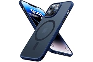 TORRAS [Ulepszone magnetyczne etui do iPhone 13 Pro, ochrona wojskowa] (najwyższa adsorpcja), aksamitne etui ochronne, matowe w dotyku, odporne na uderzenia i zarysowania, niebieskie