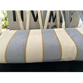 Nivemeshome Branda Balkon Perdesi Kornişli Ve Bağcıklı Fon Perde (Yeni Kumaş Versiyon) Gri-Krem 200 X 150