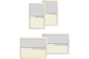 ‎WAMOVO Verdunklungsrollo Insektenschutz 35-110x65cm Kassettenrollo Wohnmobil Rollo Verdunklung rahmenlose Fenster Wohnwagen - Ivory/Grau (Grau, 45x65cm)