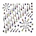 HUGE FESTIVAL BINDI PACK APROX 70 MUTLICOLOURED DIAMANTE BRIDAL TIKKA FANCY DESIGNER TATTOO BODY FACE GEMS JEWELS JEWELLERY ART (NB09)