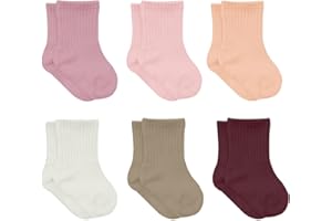 bistyle Cotone 6 paia di calzini per neonati da 0 a 3 mesi a 2 – 3 anni | calzini profumati per bambini | calzini per bambini