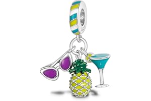 MULA Charm Bead Ciondolo Donna Argento Fascino per Bracciali e Collane