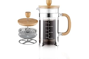 Sivaphe Cafetiere 1000ml, French Press Coffee Maker, Coffee Plunger 34oz 4 Cups, Large Tea Press Borosilicate Glass Gift