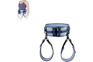 ‎AIRM HEALTH AIRM HEALTH Patienten Transfergurt Weiche Nylon Beinschlaufen Gelähmte Personen Körper Hebehilfen Patienten Hebegurt Hilfsgurt Rutschfester Transfer Hilfsgurt für die Rehabilitation