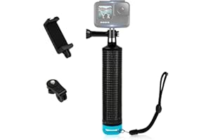 ShipeeKin Schwimmer Handgriff Unterwasser Handstick für Action Kamera Einbeinstativ Float Handler Tauchen Stock Ersatzteil für Gopro Hero Serien, SJCAM und Handys mit Blitz usw.