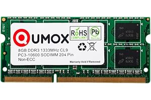 Qumox, modulo di memoria Speicher, DDR DDR2 DDR3 DDR3 SODIMM 8GB 1333