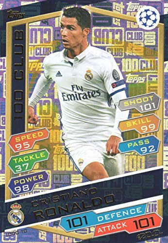 Preisvergleich Produktbild 2016 / 17 MATCH ATTAX CHAMPIONS LEAGUE 100 VEREIN CRISTIANO RONALDO - REAL MADRID - HUNDRED VEREIN