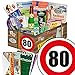 Produktbild DDR Spezialitäten Geschenkset zum 80. Geburtstag mit Geschenkverpackung "Verkehrsschild 80" mit Ostmotiven + GRATIS Geschenkkarten + GRATIS DDR Kochbuch Geschenk Idee für Mann und Frau Geschenkt für manner Spezialitäten aus der DDR ++ Rotkäppchen Piccolo Sekt, Halberstädter Schmalzfleisch, rote Grütze Himbeer Traditionsprodukte Präsentkorb mit Ostprodukten zum 80 Geburtstag Geschenk für Männer Männergeschenke