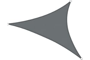 COOL AREA żagiel przeciwsłoneczny trójkątny 3x3x3m, ochrona przed promieniowaniem UV,odporny na działanie wody,na balkon,taras,do ogrodu,kolor Antracyt