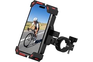 AUXIRACER Bicycle Phone Holder : Support de téléphone pour vélo avec Clip pour téléphone de Scooter pour iPhone Samsung Galaxy 4.7''-7'' Smartphones pour Chariots de supermarché