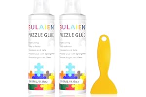Rbleote Puzzle Kleber Puzzlekleber 260ml*2 Mit Einfachem Schwammkopf Und Applikator Geeignet Für Kinder Und Erwachsene