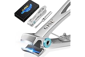 GJNL Nail Clippers for Thick Nails - Gifts for Men Dad 16mm Sharp Wide Jaw Opening Toenail Clippers, Extra Large Heavy Duty Toe Nail Clippers