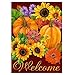 Produktbild LCLrute Home Garden Garten Flagge Herbst Glory Blumengarten Flagge Kürbisse Sonnenblumen Herbst Garten Flagge 30 * 45cm 12 '' x 18 ''