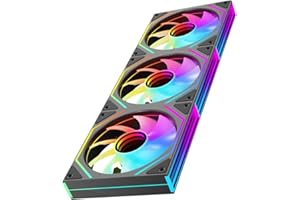 Jungle Leopard Prism4Ultra-X3 RGB PC Wentylator 120 mm z 3 sztukami [Infinite Mirror][HDB]58.36CFM/1850RPM/26LEDs 5V3PIN ARGB and 12V4PIN PWM Wentylator (BK)