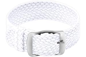 ULLCHRO Nylon Bracelet Montre Remplacer Haute Qualité Perlon Tissé Bracelet Montre NATO Homme Femme - 14, 16, 18, 20, 22mm Montre Bracelet avec Acier Inoxydable Boucle