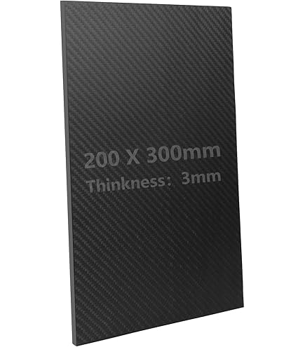 Carbone Sergé Plaque Fibre Carbone QUARKZMAN - 300x200x6 Mm Surface Mate 300x200x6mm Surface Mate Drones Rc