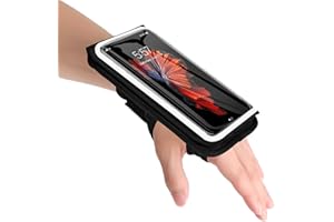 Guzack Handy Armband Handgelenktasche 2 IN 1 Laufen Handytasche Joggen 6,9" Verstellbarem Handyhalterung Arm Joggen Sportarmband für iPhone 16/15/14 Pro Max/Samsung Galaxy Running Joggen Zubehör