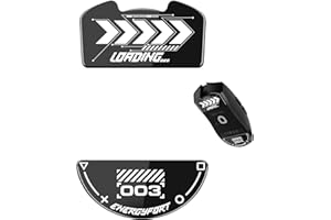 BRIMFORD Szkło Glides dla Razer Viper V3 Pro, ultra gładkie suwaki myszy ze szkła hartowanego, pianki do Razer Viper V3 Pro (czarny)