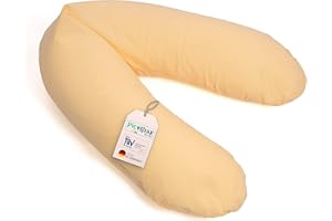 pic Bear Deutschland Stillkissen XL 170cm - Schwangerschaft Kissen - Seitenschläferkissen und Lagerungskissen Baby Schmusekissen (Uni schön gelb)