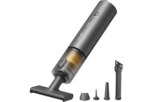 HOTO Aspirador de Mano para Coche, Aspirador Portátil Potente, Mini Aspiradora sin Cable, Alta Potencia de succión 20000 Pa, 4 en 1 Aspiradora Pequeña para Coche, Computadora,Pelo de Mascotas, Hogar