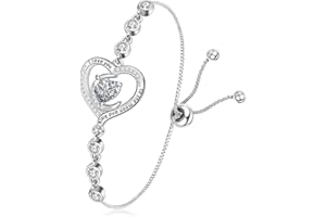 TUSUZIK Bransoletka ze Srebra Próby 925 dla Kobiet - Biżuteria na Urodziny, Boże Narodzenie, Walentynki