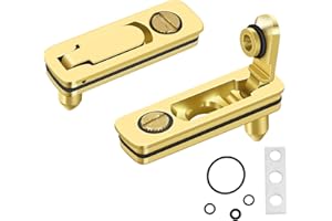 Ultraray Accessori per Zippo Accendini, Guarnizione per Inserto, Pezzi di Ricambio Kit con Feltro di Cotone, Set Accessori in Metallo Contro Evaporazione (D'oro)